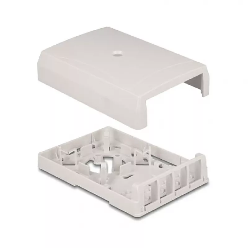 DeLOCK 67053 Keystone pinnale paigaldatav karp, 4-port, valge