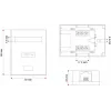 Võrguühenduskarp Alantec GN005 — Cat5e, F/UTP (FTP) varjestus, valge, 50×66×25 mm