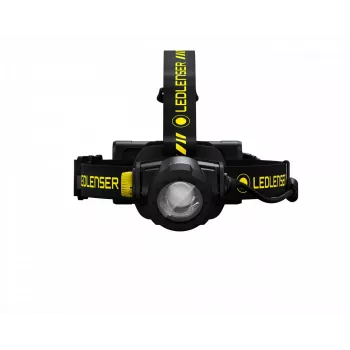 Pealambiga taskulamp Led Lenser H15R Work Must Kollane