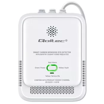 CO-anduri häire QOLTEC 52576 — vingugaasiandur, 85 dB häire