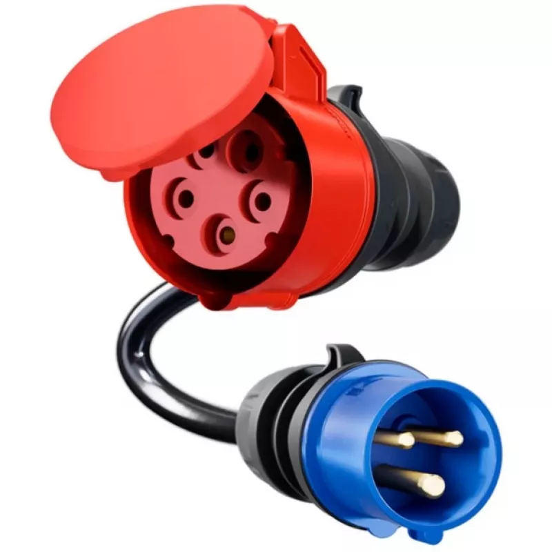 go-e Adapter Gemini flex 11 kW CEE sinise 16 A kaablile 0,3 m