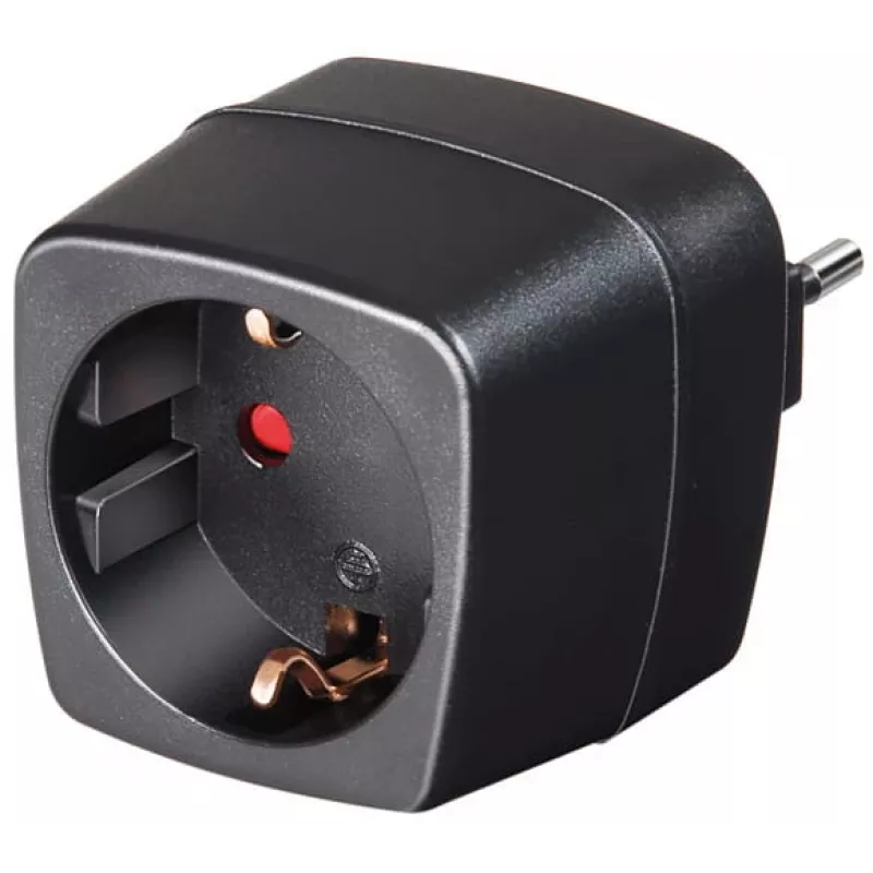 Toiteadapter/pistikupesade adapter Brennenstuhl 1508470 — siseruumides, 250 V sisend, 10 A, must