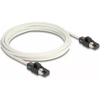 DeLOCK võrgukaabel RJ45 pistik pistikuks Cat.6A S/FTP 3m valge