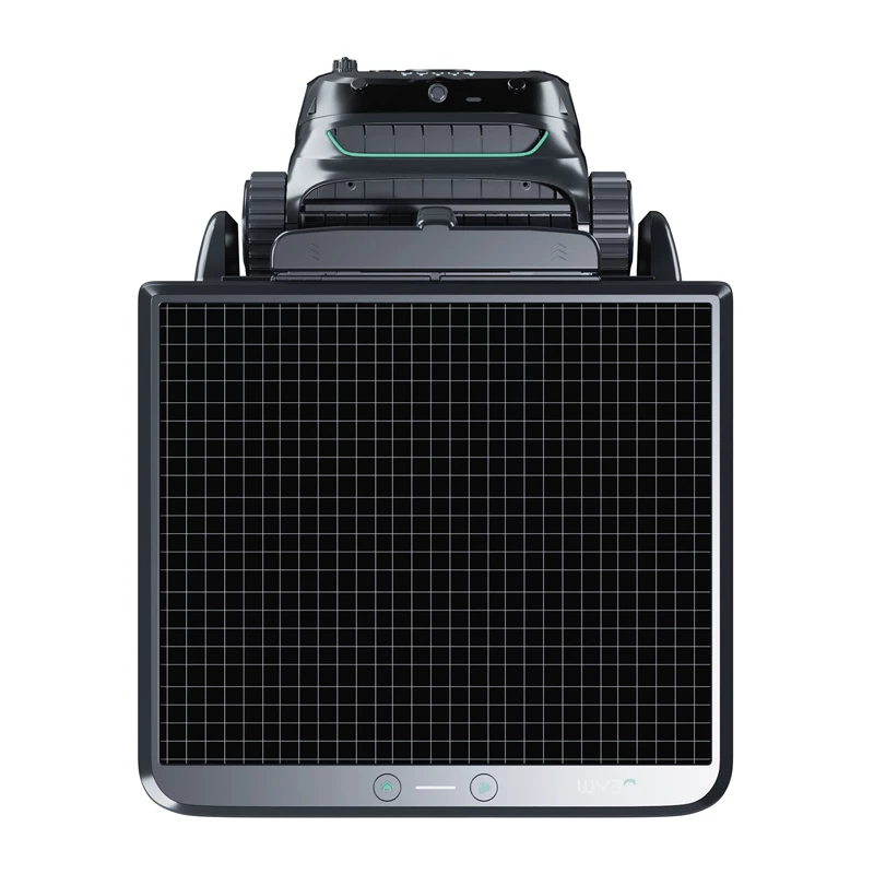 Wybot S2 Solar Vision juhtmevaba basseinipuhastusrobot — Wybot S2 SOLAR VISION, päikeseenergial töötav juhtmevaba puhasti