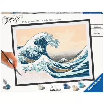Maalimiskomplekt Ravensburger CreArt ART Collection The Great Wave Hokusai 23690 — numbrite järgi maalimise kunstikomplekt