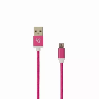 Sbox USB->Micro USB M/M 1,5 m USB-10315P Pitaya Pink