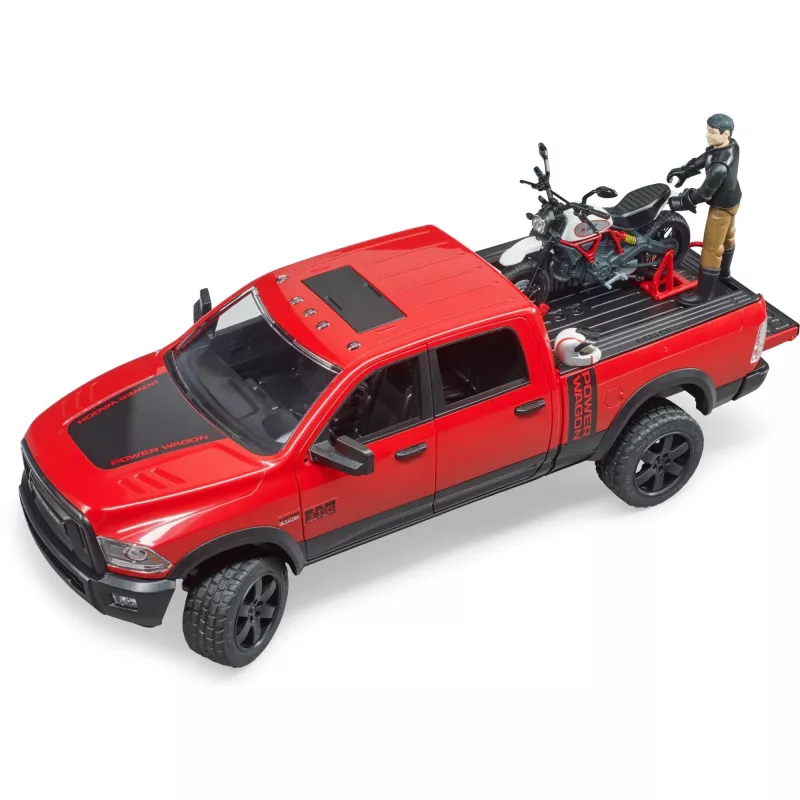 Dodge RAM 2500 Power Wagon koos haagise ja mootorrattaga Ducati 02502 BRUDER