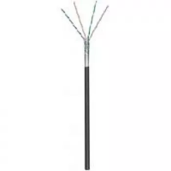 Wentronic goobay - hulgikaabel - 100,0 m - foolitud varjestamata keerdpaar (F/UTP) - CAT 5e - keerutaoline - must (57295)