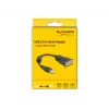 DeLOCK 61549 jadakaabel must 0,25 m USB Type-A RS-232