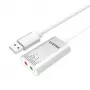 Helimuundur Unitek Y-247A, hõbedane, USB Typee-A pistik, kompaktne 12×28×46 mm