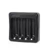 Akulaadija Gembird BC-USB-03 USB-ühilduv AA AAA must