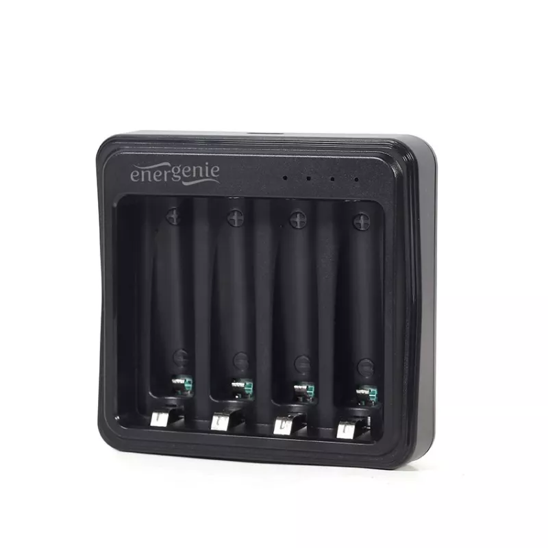 Akulaadija Gembird BC-USB-03 USB-ühilduv AA AAA must