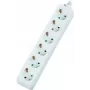 Pikendusjuhe Dexlan 994910 4 m 6 vahelduvvoolu pistikupesa siseruumidesse valge