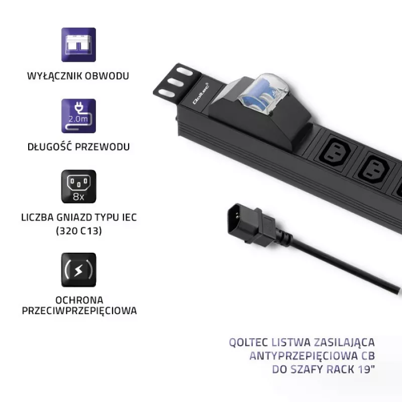Qoltec 53999 katkematu toiteplokk (UPS)