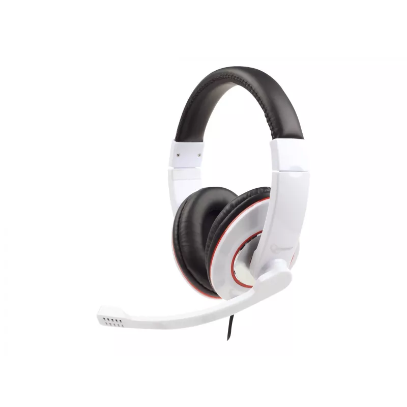 Peakomplekt Stereo WHITE/MHS-001-GW Gembird