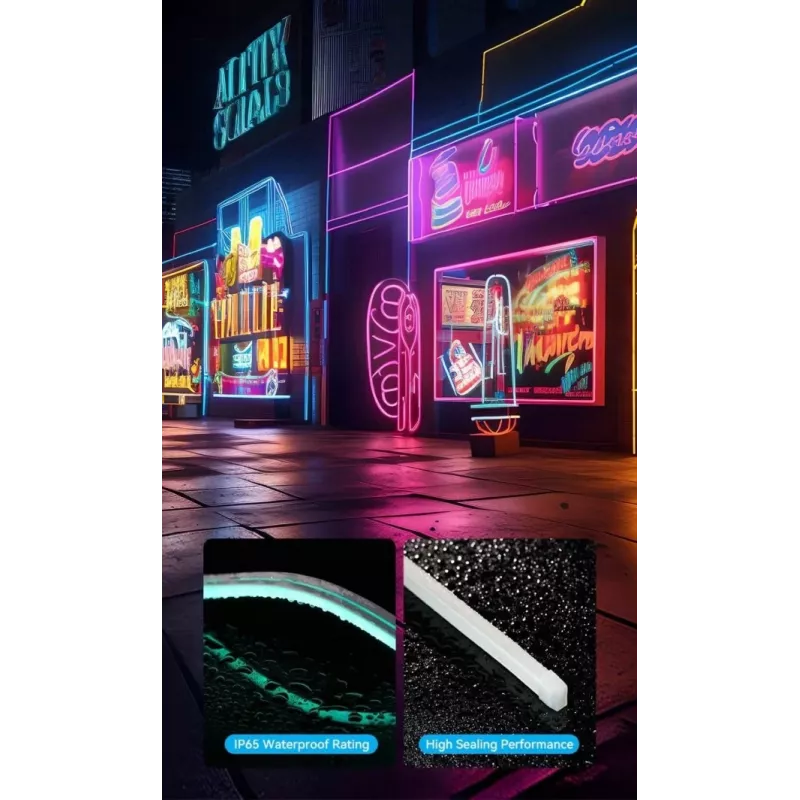 LED-ribavalgusti Vention PAEWH 2 m, USB-toitega 5 V, RGB IR-puldiga, kahepoolse teibiga kinnitatav