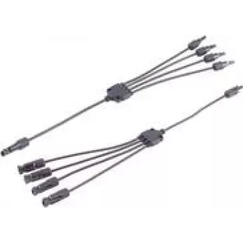 shiverpeaks ®-PV4 T-Adapter Cable Set, 4/1, 4mm², must/must, 30cm (BS02-21034)