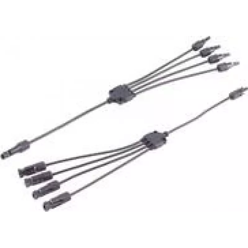 shiverpeaks ®-PV4 T-Adapter Cable Set, 4/1, 4mm², must/must, 30cm (BS02-21034)