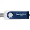 Xporter X550 32GB, USB-mälupulk sinine/valge, USB-A ja USB-C 3.2 Gen 1