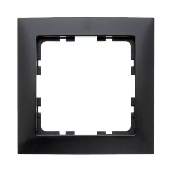 Seinaplaat/lülitikate Berker 10119949 — Antratsiitsest termoplastist, kruvivaba, 80,5×80,5 mm