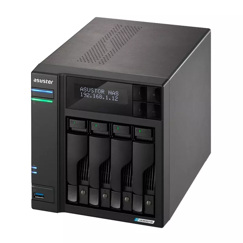 Asustor LOCKERSTOR 4 Gen2 (AS6704T) NAS lauaarvuti Intel® Celeron® N N5105 4 GB DDR4 0 TB ADM must