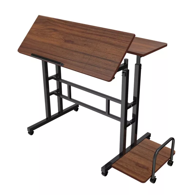 Macleani mobiilne sülearvutilaud, must, 80x60 cm, max 50 kg, reg. kõrgus 67–115 cm, MC-124 B