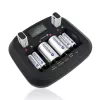 Akulaadija everActive NC-900U Universal DC — laeb AA, AAA, C, D, 9V, kuni 6 elementi, must