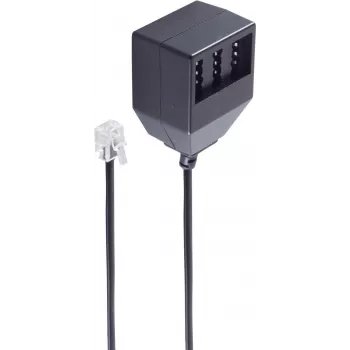 telefonikaabel ShiverPeaks BS71018-1 0,2 m Must