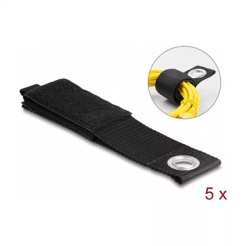DeLOCK Heavy-duty takjakinnitusrihm 435x50mm must 5tk