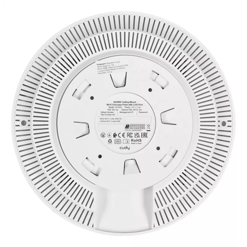 Cudy AP3000 traadita pääsupunkt 2976 Mbit/s Valge Power over Ethernet (PoE)