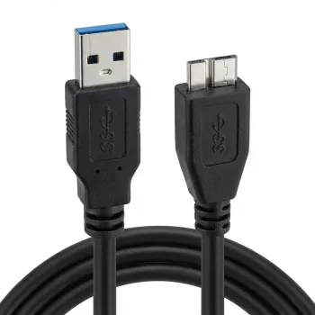 ROLINE - USB-kaabel - 9-kontaktiline USB Type A (M) - 10-kontaktiline Micro-USB Type B (M) - 15 cm (USB 3.0) - Must (11.02.8876)
