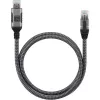 Techly ICOC U3A-RJ45-010 võrgukaabel Must, Hõbedane 1 m Cat6 F/UTP (FTP)