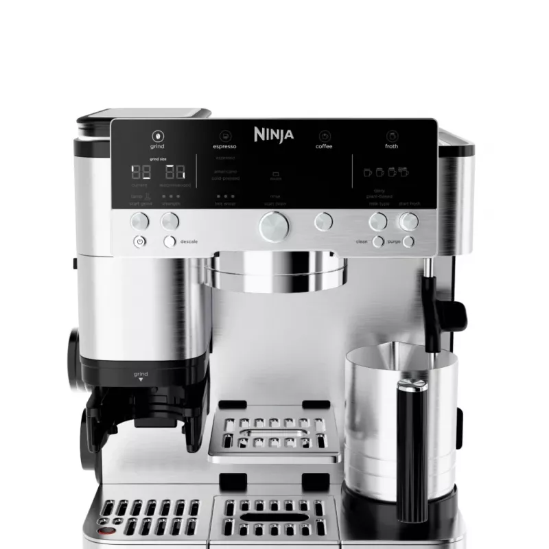 Espressomasin Ninja ES601EU — 2 L veepaak, 1 tassi maht, must/roostevaba teras