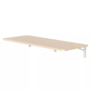 Seinale kinnitatav kokkupandav riiul MACLEAN MC-128 WD 100×40 cm puitviimistlusega
