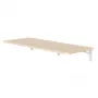 Seinale kinnitatav kokkupandav riiul MACLEAN MC-128 WD 100×40 cm puitviimistlusega