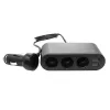 Auto USB-laadija SAVIO SA-024 — universaalne mobiilseadme laadija, sisend 12–24 V, väljund 5 V, must, sigaretisüütaja