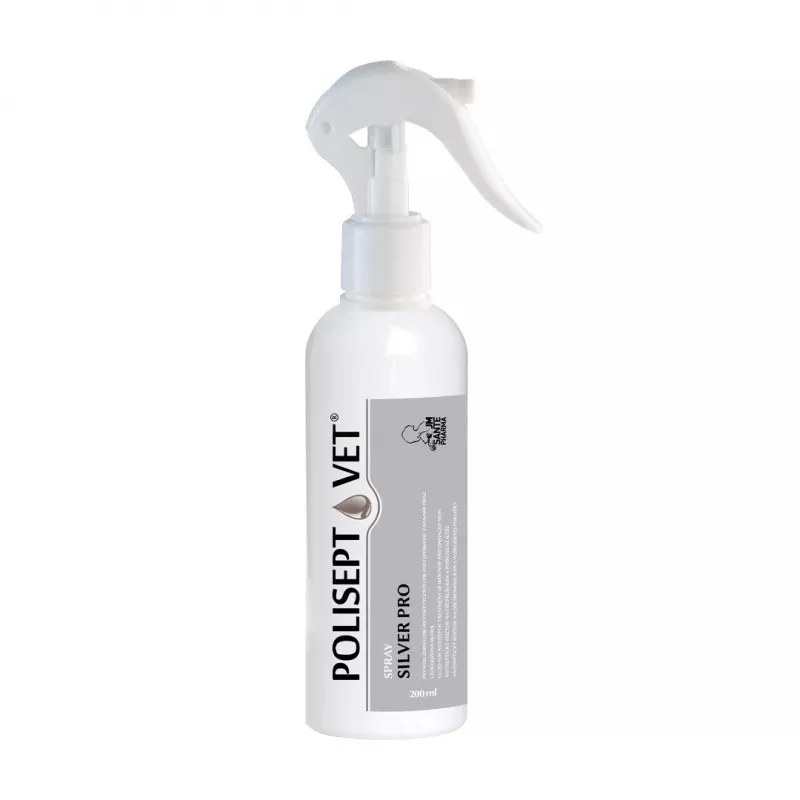 Antiseptiline sprei JM Sante Polisept Vet Silver Pro 200 ml — veterinaarne haava- ja nahasprei loomadele
