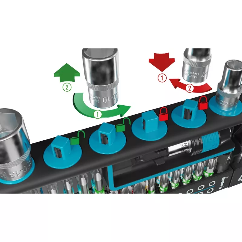 Hazet Bit Set 2300SH-1 — 39-osaline komplekt: pilu-, Phillips-, Pozidriv-, kuuskant- ja Torx-otsakud