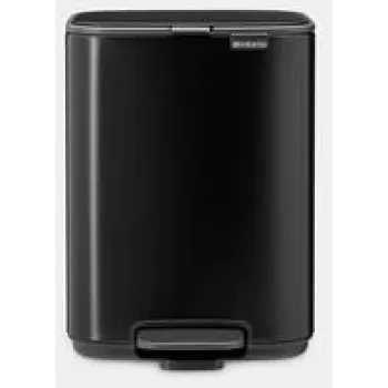Pedal Bin BRABANTIA Bo 4L, matt must, 4 L mahutavus, pedaaliga