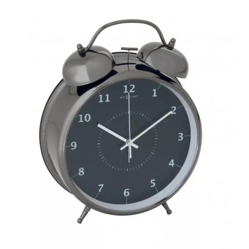 NeXtime klok 5113zw Wake Up Alarm, 23x30, Must/ Turqoise