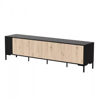 Cama MERCI RTV-kapp 200 x 40 x 54 cm must/tamm artisan