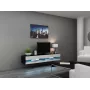 TV alus cama meble VIGO NEW 30/180/40, 1800×400×300 mm, must pealispind, puitlaastplaadist karkass