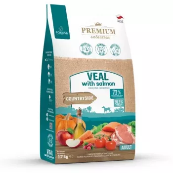 POKUSA Premium Selection vasikaliha lõhega Adult - kuiv koeratoit - 12kg