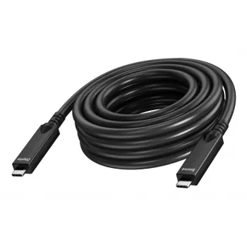 Vision - USB-kaabel - 24-kontaktiline USB-C (M) kuni 24-kontaktiline USB-C (M) - USB 3,2 Gen 1 / DisplayPort 2,1 - 3 A - 10,0 m - aktiivne optiline kaabel (AOC), USB-toiteedastus (60 W), 4K 60 toe