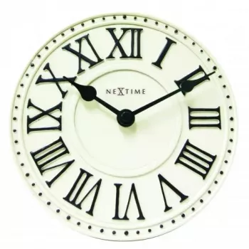 NeXtime klok 5187wi London Table, Ø16 cm, Sein, Valge/Must+B32