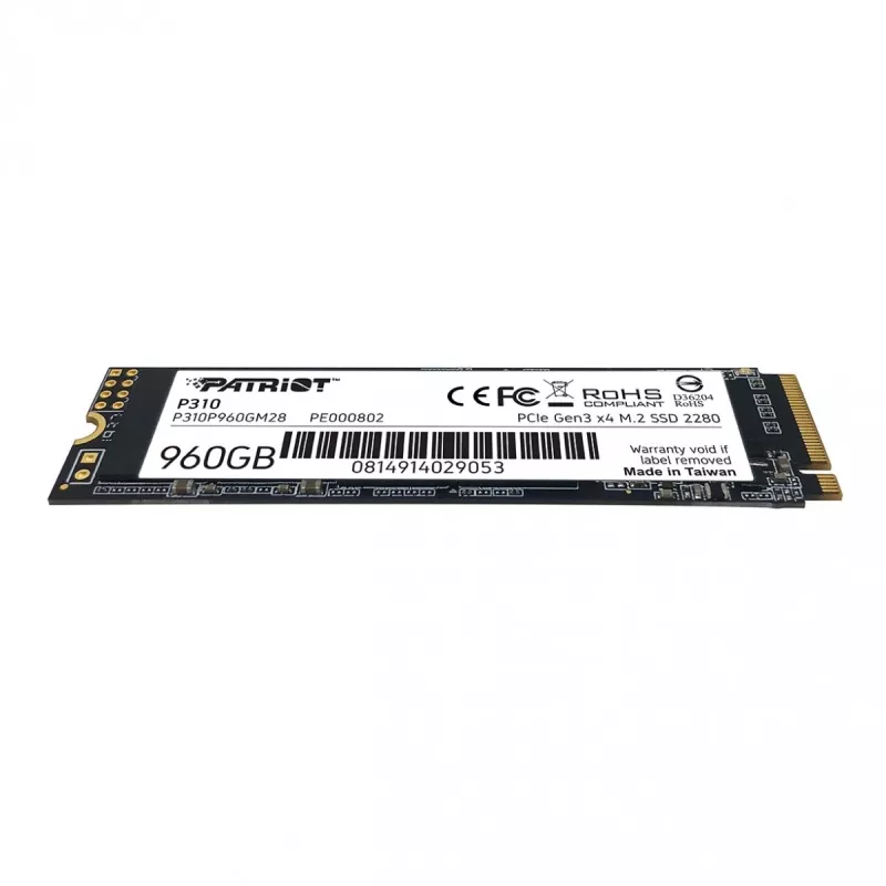 SSD-draiv Patriot Memory 960GB M.2 PCI Express 4.0 NVMe P310P960GM28