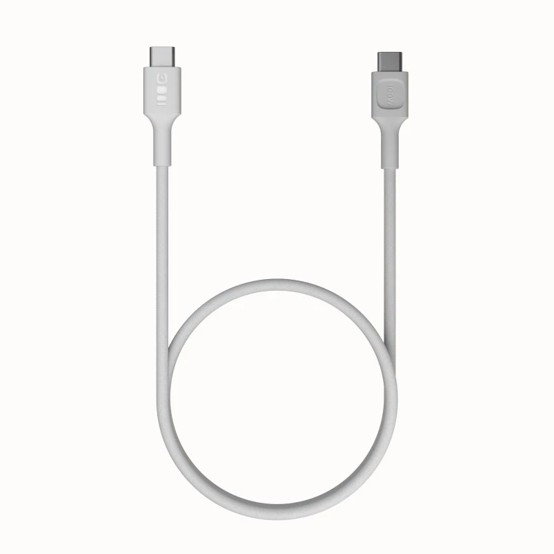Kaabel USB-C-USB-C PowerStream 100W punutud 1,2m valge