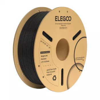 Elegoo PLA+ Must filamentispool – 1,75 mm, ühildub FDM 3D-printeritega