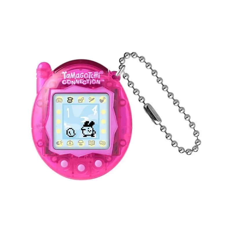 Käeshoitav virtuaallemmik Bandai Tamagotchi Connection — Läbipaistev roosa