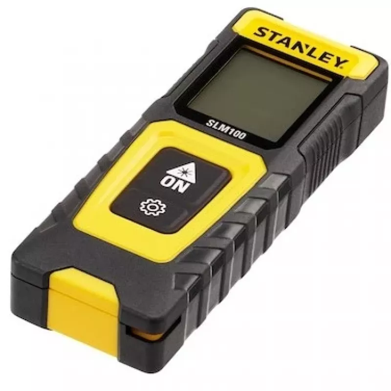 Kaugusmõõtja STANLEY SLM100 — laseri ulatus 30 m, kompaktne käeshoitav mõõteseade